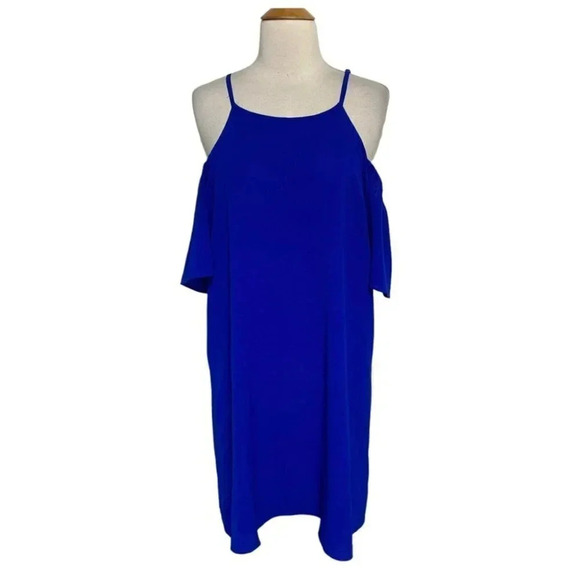 Charming Charlie L royal cold shoulder dress‎ - Picture 4 of 7